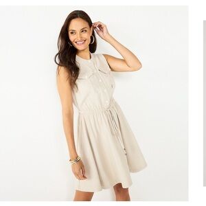 Women's Nine West Fit & Flare Sleeveless Utility Dress